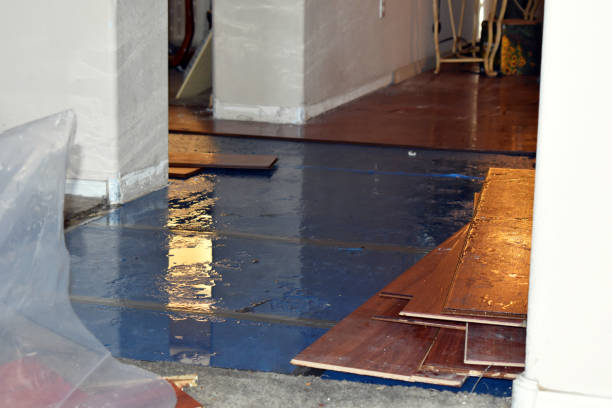 Professional Basement Flood Cleanup technician working in Chattanooga, OK